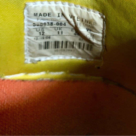 NIKE Men’s Dunk Low “Nyx” Sneakers Black/Yellow/Orange Size 12 - 2008 RARE - Picture 7 of 7